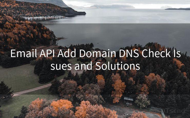 Email API Add Domain DNS Check Issues and Solutions