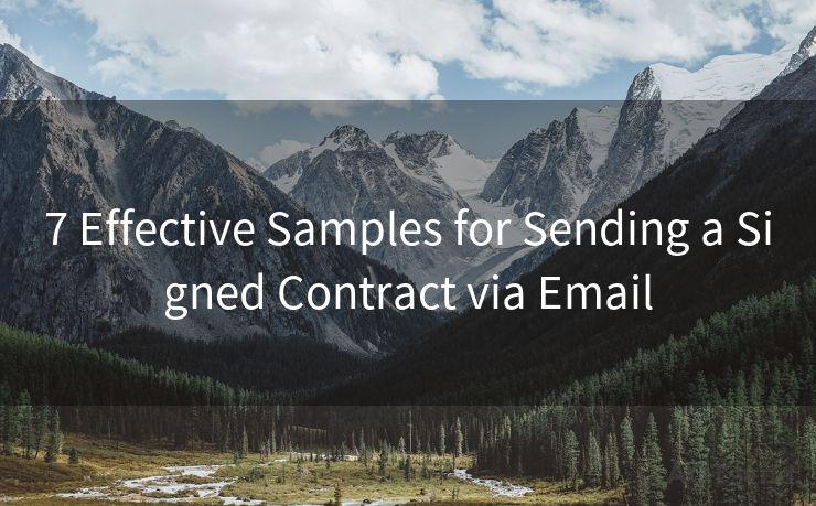 7 Effective Samples for Sending a Signed Contract via Email