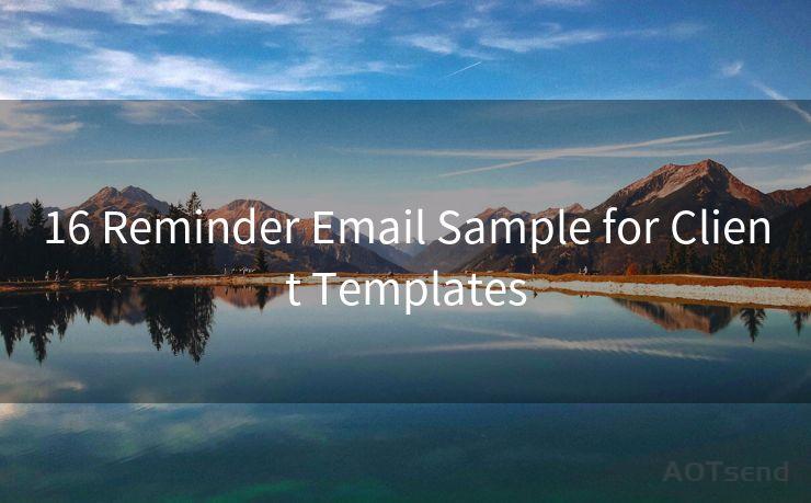 16 Reminder Email Sample for Client Templates