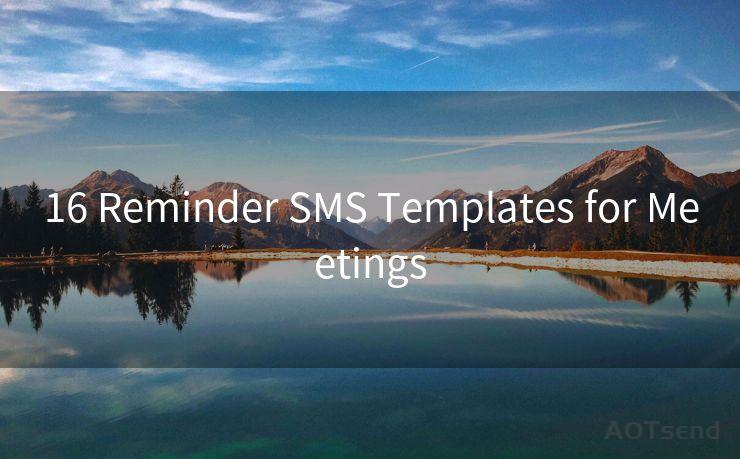 16 Reminder SMS Templates for Meetings