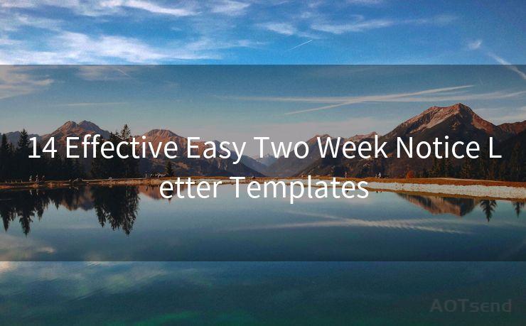 14 Effective Easy Two Week Notice Letter Templates